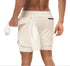 Plus Size Men's 2 in 1 Lightweight Workout Athletic Shorts