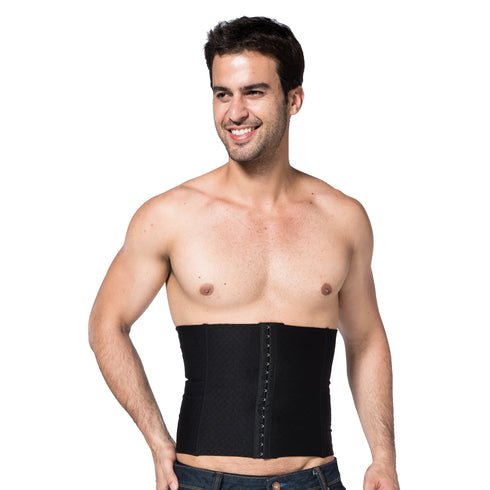 Plus Size Men's Body Shaper 3 Rows Clasp Waist Training