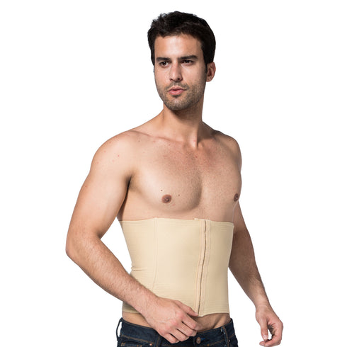 Plus Size Men's Body Shaper 3 Rows Clasp Waist Training