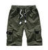 Plus Size Men's Cargo Shorts with Elastic Waistband