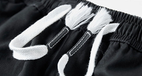 Plus Size Men's Cargo Shorts with Elastic Waistband