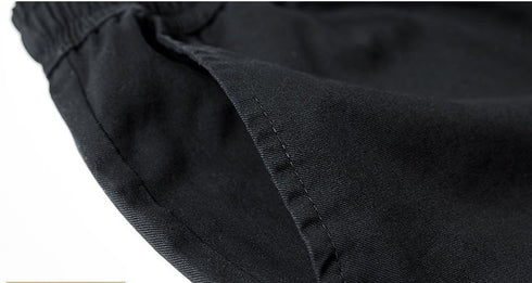 Plus Size Men's Cargo Shorts with Elastic Waistband