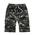 Plus Size Men's Cargo Shorts with Elastic Waistband