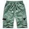 Plus Size Men's Cargo Shorts with Elastic Waistband