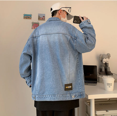 Plus Size Men's Casual Button Down Denim Jackets