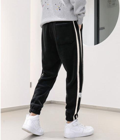 Plus Size Men's Casual Drawstring Fleece Joggers Sports Pants