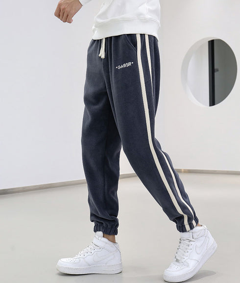 Plus Size Men's Casual Drawstring Fleece Joggers Sports Pants