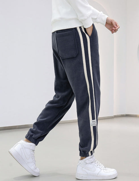 Plus Size Men's Casual Drawstring Fleece Joggers Sports Pants