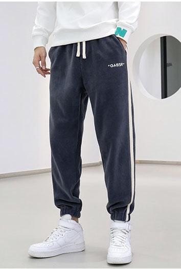 Plus Size Men's Casual Drawstring Fleece Joggers Sports Pants