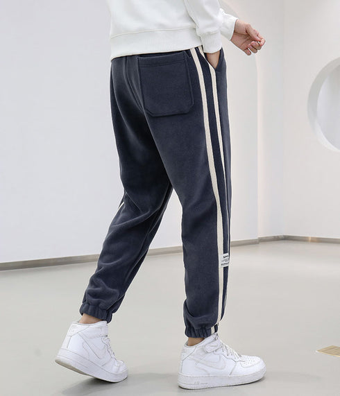 Plus Size Men's Casual Drawstring Fleece Joggers Sports Pants