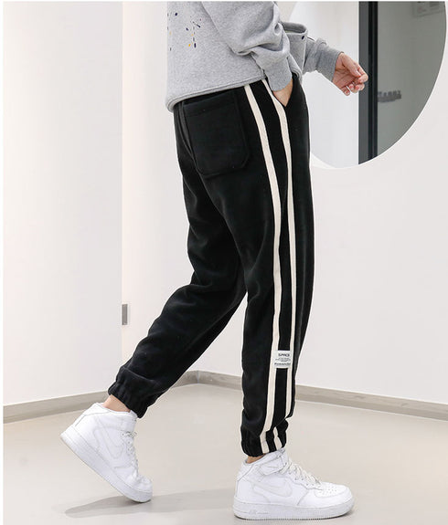 Plus Size Men's Casual Drawstring Fleece Joggers Sports Pants