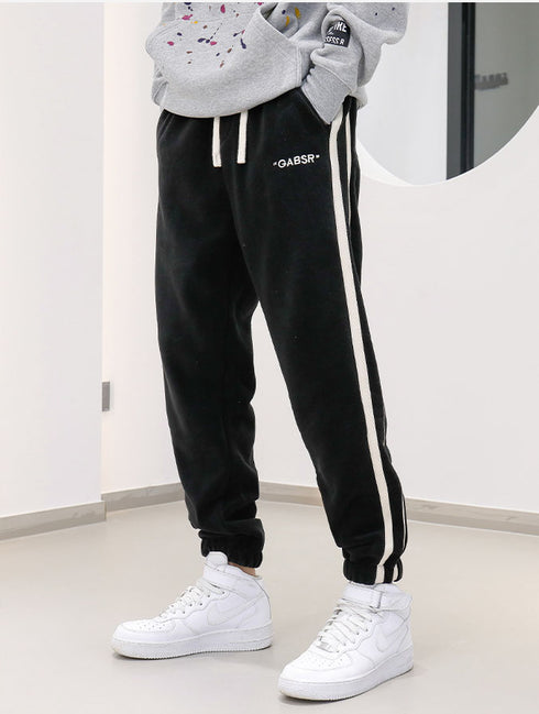 Plus Size Men's Casual Drawstring Fleece Joggers Sports Pants