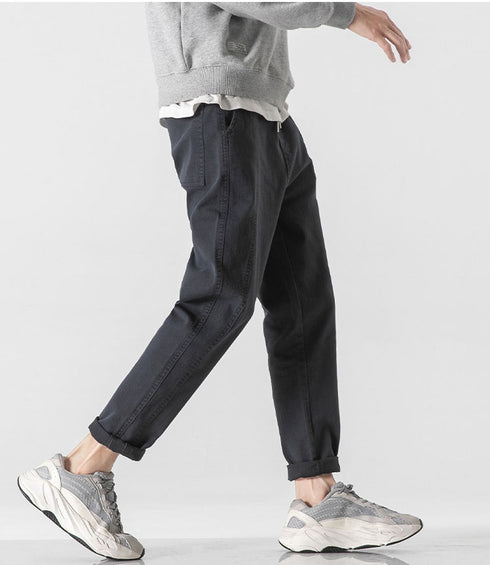Plus Size Men's Casual Fleece-Lined Harem Joggers