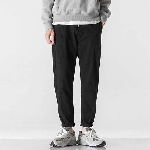 Plus Size Men's Casual Fleece-Lined Harem Joggers