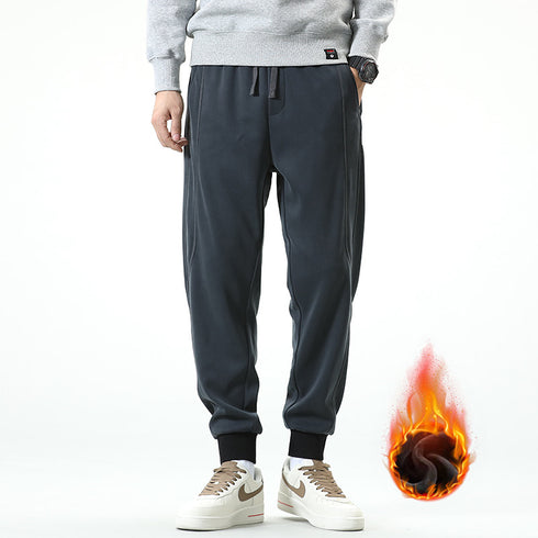 Plus Size Men's Casual Fleece Gym Workout Running Joggers