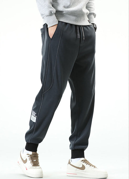 Plus Size Men's Casual Fleece Gym Workout Running Joggers