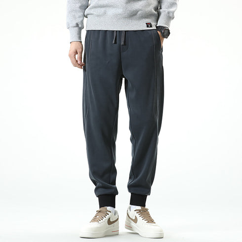 Plus Size Men's Casual Fleece Gym Workout Running Joggers