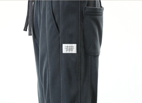 Plus Size Men's Casual Fleece Gym Workout Running Joggers