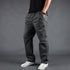 Plus Size Men's Cotton Straight Leg Cargo Pants