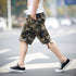 Plus Size Men's Loose Camo Shorts with Pockets