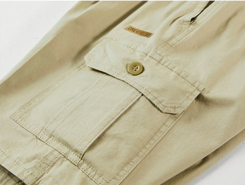 Plus Size Men's Outdoor Loose Fit Athletic Cargo Shorts