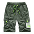 Plus Size Men's Printed Straight Leg Cargo Shorts