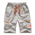 Plus Size Men's Printed Straight Leg Cargo Shorts