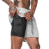 Plus Size Men's Quick Dry 2 in 1 Fit Workout Mesh Shorts