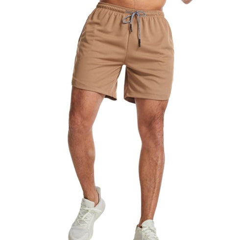Plus Size Men's Quick Dry Jogging Sweat Shorts with Zippers