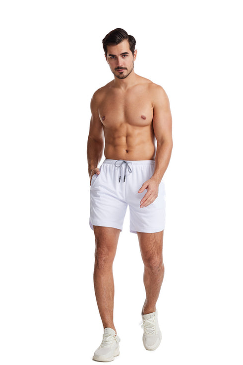 Plus Size Men's Quick Dry Jogging Sweat Shorts with Zippers
