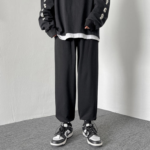 Plus Size Men's Straight Leg Loose-Fit Workout Jogger