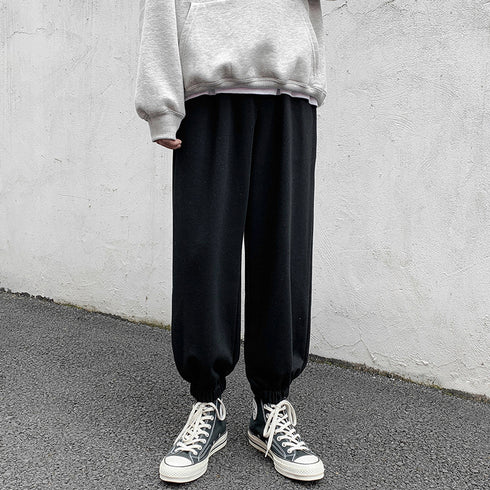 Plus Size Men's Straight Leg Loose-Fit Workout Jogger