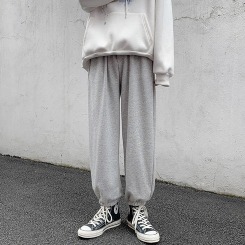 Plus Size Men's Straight Leg Loose-Fit Workout Jogger