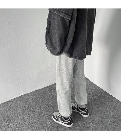 Plus Size Men's Straight Leg Loose-Fit Workout Jogger