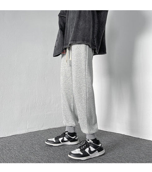 Plus Size Men's Straight Leg Loose-Fit Workout Jogger