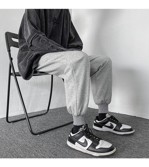 Plus Size Men's Straight Leg Loose-Fit Workout Jogger