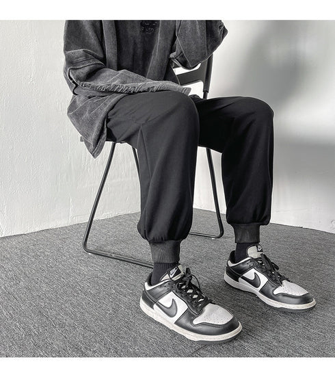 Plus Size Men's Straight Leg Loose-Fit Workout Jogger