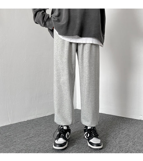 Plus Size Men's Straight Leg Loose-Fit Workout Jogger