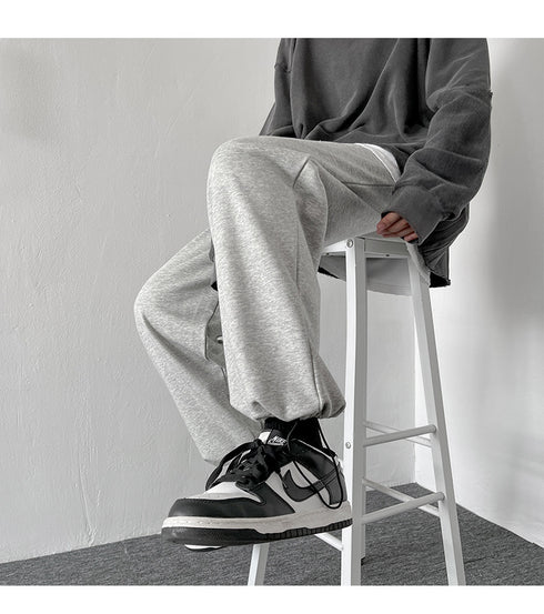 Plus Size Men's Straight Leg Loose-Fit Workout Jogger