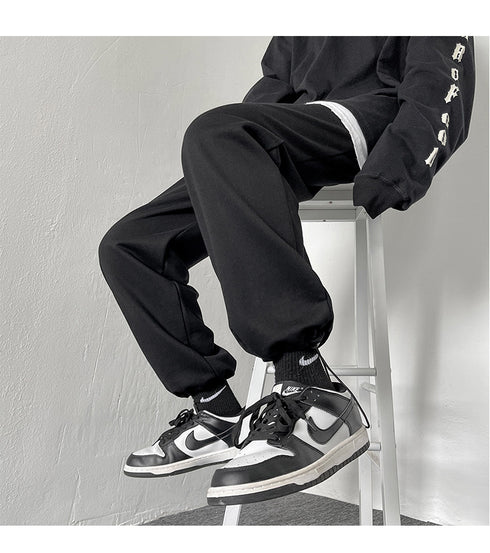 Plus Size Men's Straight Leg Loose-Fit Workout Jogger