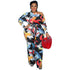 Plus Size Print Style Women's Wide Leg Jumpsuits