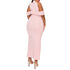 Plus Size Sleeveless Beaded Dress Women's Skinny Dress