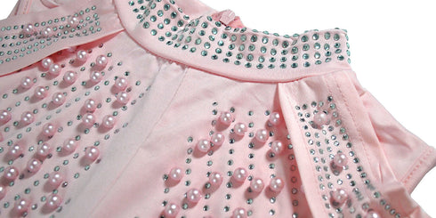 Plus Size Sleeveless Beaded Dress Women's Skinny Dress