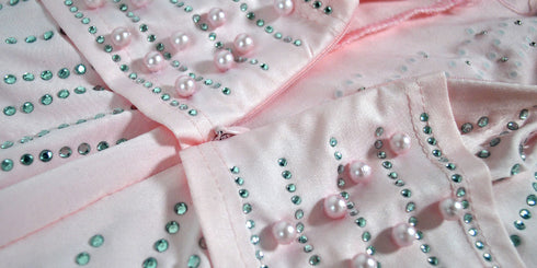 Plus Size Sleeveless Beaded Dress Women's Skinny Dress