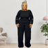 Plus Size Western Stylish Round Collar Jumpsuits for Women