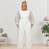 Plus Size Western Stylish Round Collar Jumpsuits for Women