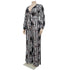Plus Size Women's Belted Stylish Printed Jumpsuits