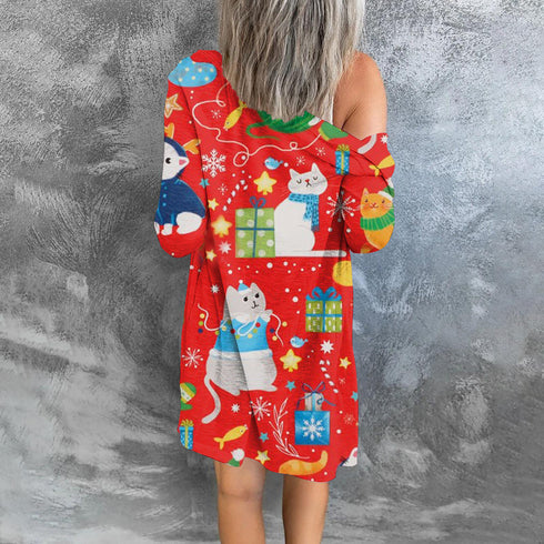 Plus Size Women's Casual Button Down Long Coats