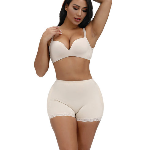 Plus Size Women's Compression Lace Panties Butt Lifter Padded