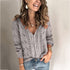 Plus Size Women's Hollow Out Cardigan Knit Sweater